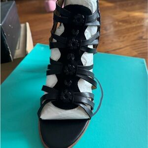 Jack Rogers Hadley black suede shoes